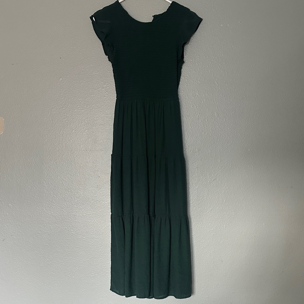 Boho Chic Green Maxi Dress